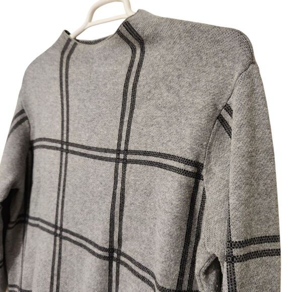 J Jill Blouse Sweater Size Medium Color Gray 3/4 Sleeve - Picture 2 of 10